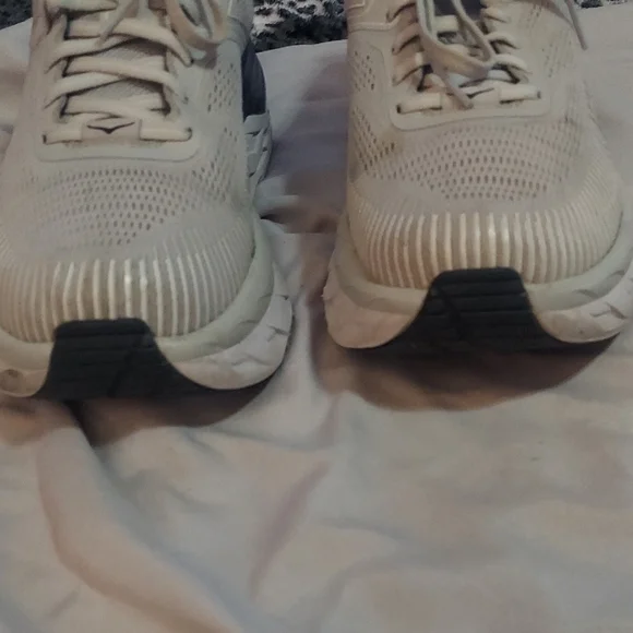 Hoka Womens  Cream and Black Athletic Shoes - Picture 14 of 14